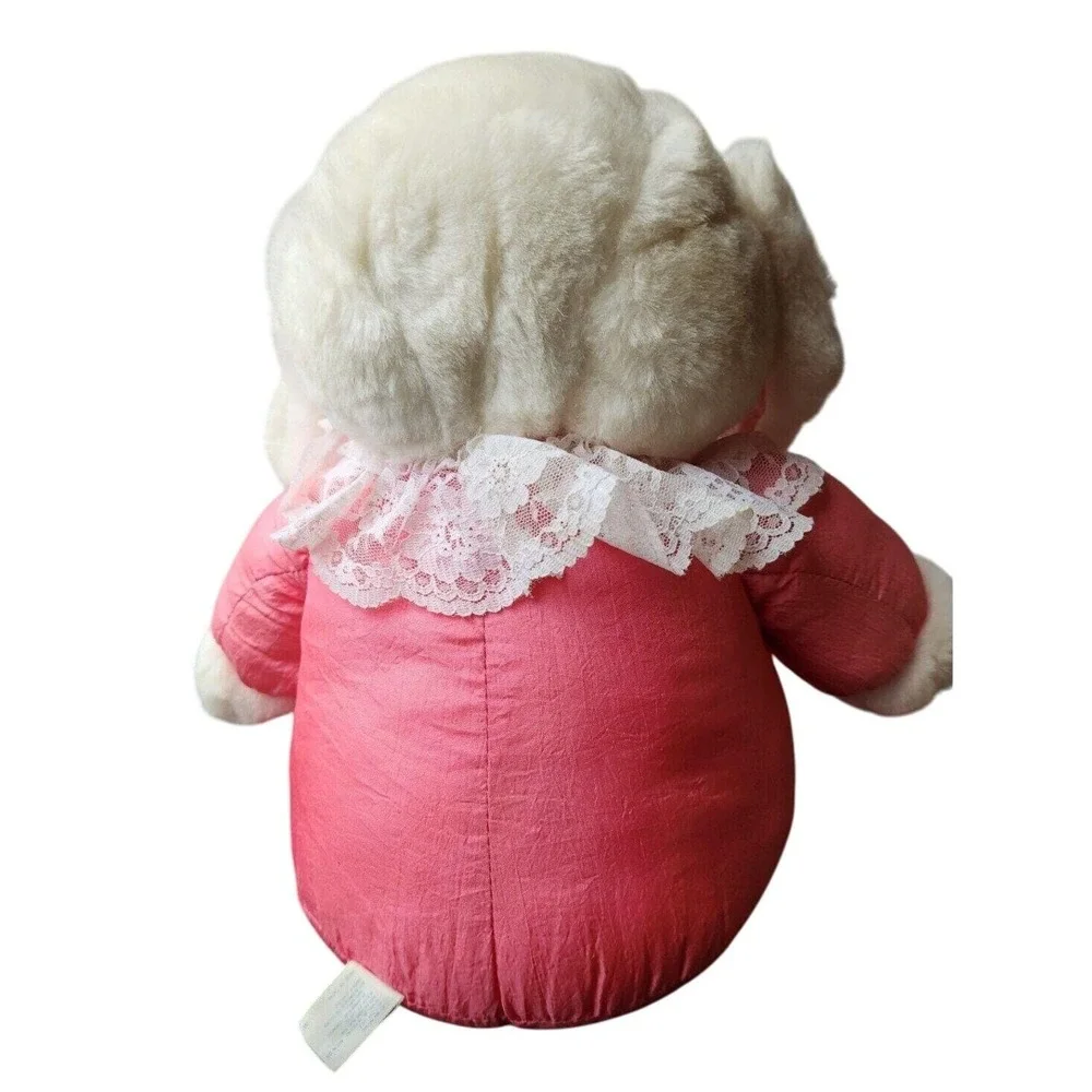 Vintage Main Joy Limited Plush Rabbit Pink Satin & Lace In Bunny Slippers Easter